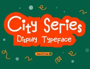 City Series Display font