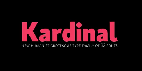 Kardinal Family font