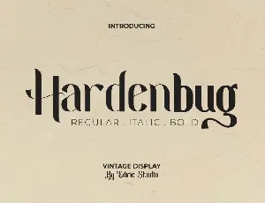 Hardenburg font