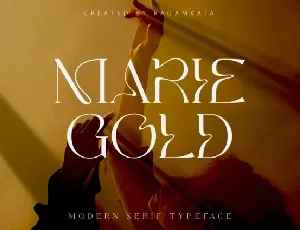 Marie Gold font