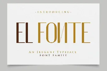 Ele Sans Elegant Typeface font