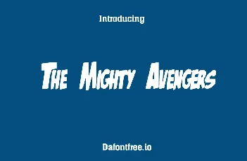 The Mighty Avengers Free font