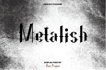 Metalish Demo font