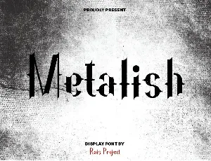 Metalish Demo font