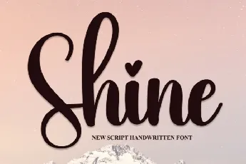 Shine Handwritten Typeface font