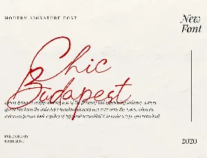 Chic Budapest font