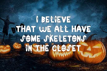 Skeletons font