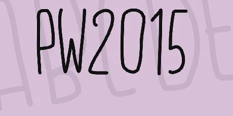 PW2015 font