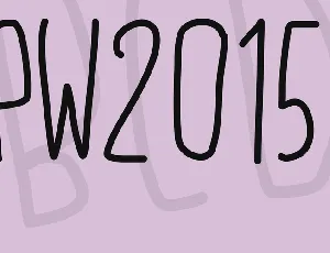 PW2015 font