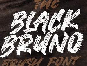 Black Bruno font