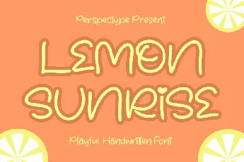 Lemon Sunrise font