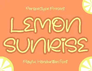 Lemon Sunrise font