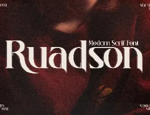 Ruadson font