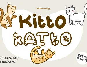 Katto Outlined font