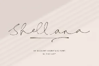 Shellana Script font