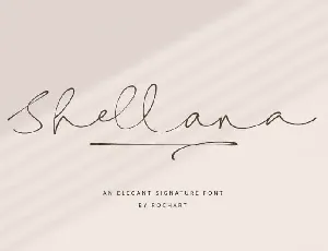 Shellana Script font