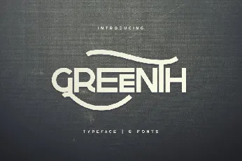 Greenth Display Typeface font