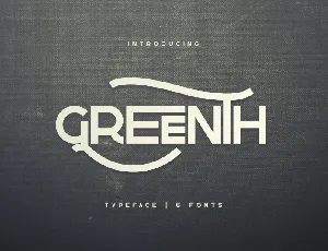 Greenth Display Typeface font