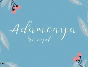 Adamenya script font