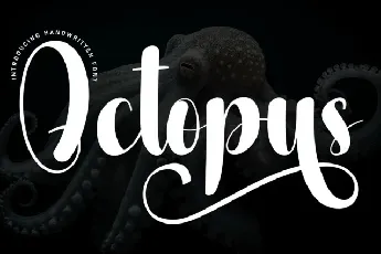 Octopus Script Typeface font