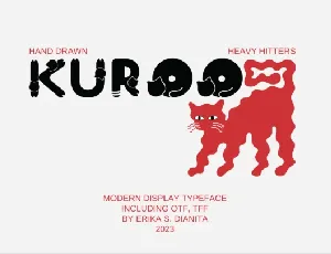 Kuroo Display font