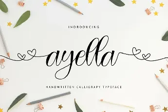 Ayella Handwritten Calligraphy Typeface font