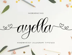 Ayella Handwritten Calligraphy Typeface font