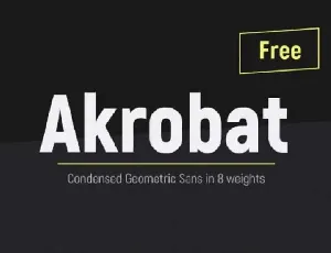 Akrobat font