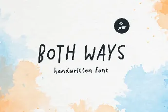 Both Ways font