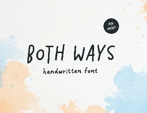 Both Ways font