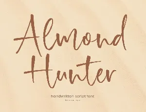 Almond Hunter font