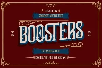 Boosters font