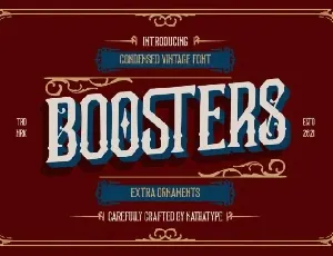 Boosters font