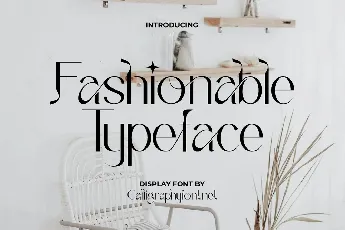 Fashionable font