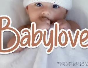 Babylove Display font