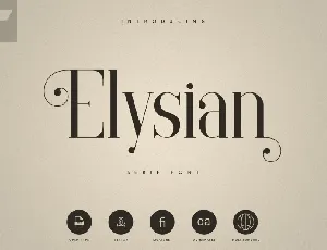 Elysian – Serif font