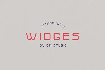 Widges Modern Demo font