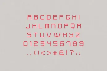 Widges Modern Demo font