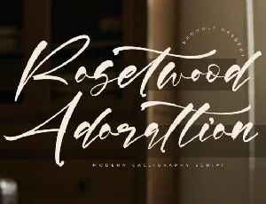 Rosetwood Adorattion font