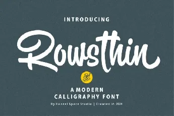 Rowsthin font