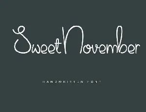 Sweet November Free font