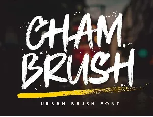 Chambrush Urban font