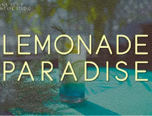 Lemonade Paradise font