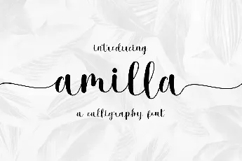 Amilla font