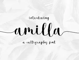 Amilla font