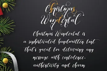 Christmas Wonderful font