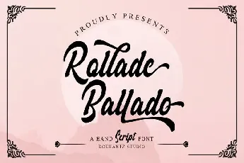 Rollade Ballado font