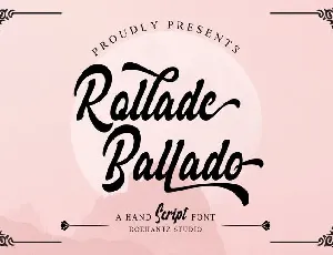 Rollade Ballado font