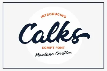 Calks Script font