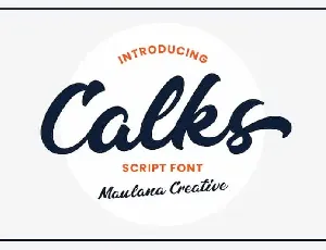 Calks Script font